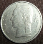 monedas de Europa - B�lgica -  1966 (Anverso)