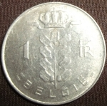 monedas de Europa - B�lgica -  1973 (Reverso)