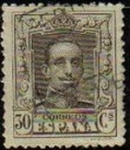 Stamps Spain -  ESPAÑA 1922 318 Sello Alfonso XIII 30c. Tipo Vaquer Usado nº control al dorso