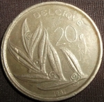 monedas de Europa - B�lgica -  1981 (Reverso)