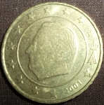 monedas de Europa - B�lgica -  2001 (Anverso)