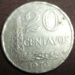 monedas de America - Brasil -  1970 (Reverso)