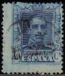 Stamps Spain -  ESPAÑA 1922 319 Sello Alfonso XIII 40c. Tipo Vaquer Usado nº control al dorso