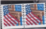Sellos de America - Estados Unidos -  Bandera estadounidense