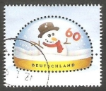Sellos de Europa - Alemania -  2926 - Muñeco de nieve, en una bola de nieve