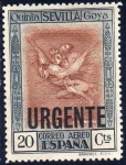 Stamps Spain -  ESPAÑA 1930 530 Sello Nuevo Quinta de Goya en la Expo de Sevilla. Urgente Habilitado Buen Viaje con