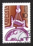 Stamps Russia -  Mapa de Europa y sentar las bases de la paz