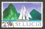 Stamps : America : Saint_Lucia :  267 - Pitons