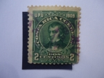 Stamps : America : Costa_Rica :  Juan Mora Fernández (1784-1854) - UPU 1909