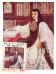 Stamps Mexico -  Tarjeta máxima: Sor Juana Inés de la Cruz