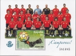 Stamps : Europe : Spain :  HB - Seleccion Española de Futbol campeona de Europa 2008