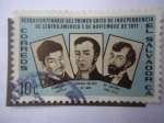 Sellos de America - El Salvador -  Sesquicentenario del Primer Grito de Independencia de Centro América 5 de Noviembre de 1811.