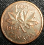 monedas de America - Canad� -  1962 (Reverso)