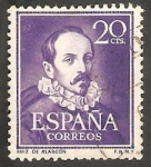 Stamps Spain -  1074 - Ruiz de Alarcón