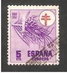 Stamps Spain -   1084 - Pro Tuberculosis
