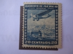 Stamps Chile -  Correo Aereo de Chile-Línea Aerea Naconal.