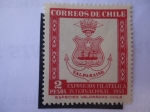 Stamps Chile -  Exposición Filátelica Internacional 1955 - Valparaiso
