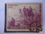 Stamps Chile -  Paso de Los Andes - Primer Centenario de la Muerte del General San Martín