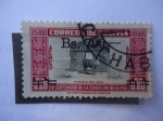 Stamps : America : Bolivia :  Puerta del Sol - IV Centenario de la Fundación de la Paz.1548-1948.