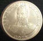 monedas de America - Colombia -  1978 (Anverso)