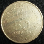 monedas de America - Colombia -  1988 (Reverso)