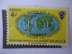 Stamps : America : Nicaragua :  Unidad Entre los Hombres - Unidad Entre las Naciones