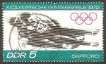 Stamps Germany -  1413 - Olimpiadas de invierno en Sapporo 1972, carrera de trineos