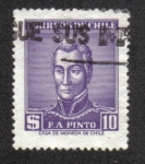 Stamps Chile -  Francisco Antonio Pinto (1785-1858)