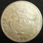 monedas de America - Costa Rica -  1970 (Anverso)