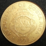 monedas de America - Costa Rica -  1997 (Anverso)