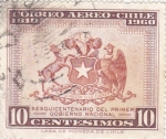 Sellos de America - Chile -  sesquicentenario del primer gobierno nacional