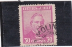 Stamps Chile -  José Joaquín Perez- presidente 