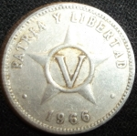 monedas de America - Cuba -  1966 (Reverso)