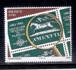 Stamps Mexico -  Décimo aniversario de la Asociación Mexicana de Filatelia