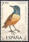 Stamps : Europe : Spain :  pajaros