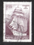 Stamps Chile -  150 años de la Academia Naval 