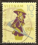 Stamps Germany -  Invincible Vietnam (DDR).
