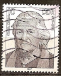 Stamps Germany -  Las personalidades socialistas.Clara Zetkin 1857-1933 (DDR).