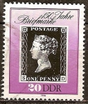 Stamps Germany -  150 años de Sellos (DDR).