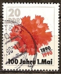 Stamps Germany -  100 años el 1 de mayo (DDR).