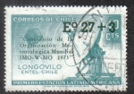 Sellos de America - Chile -  100 Aniversario de la Organización metereológica mundial