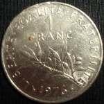 monedas de Europa - Francia -  1976 (Reverso)