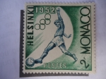 Sellos del Mundo : Europe : Monaco : Helsinki- 1952 -Olimpiadas de Verano (Yvert 386/91)