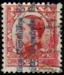 Stamps Spain -  ESPAÑA 1931 598 Sello Alfonso XIII 25c. Sobrecargado Usado