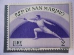Stamps : Europe : San_Marino :  Olimpiadas de Cortina de ampezzo.
