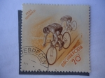 Stamps : Europe : Hungary :  Magyar Posta - Nepstadion 1953.