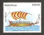 Stamps : Africa : Guinea_Bissau :  Nave birreme etrusca