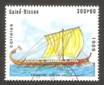 Sellos de Africa - Guinea Bissau -  Nave trirreme griega