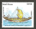 Stamps : Africa : Guinea_Bissau :  Nave de la Reina Hatsepsowe