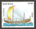Stamps : Africa : Guinea_Bissau :  Nave del Faraón Sahure